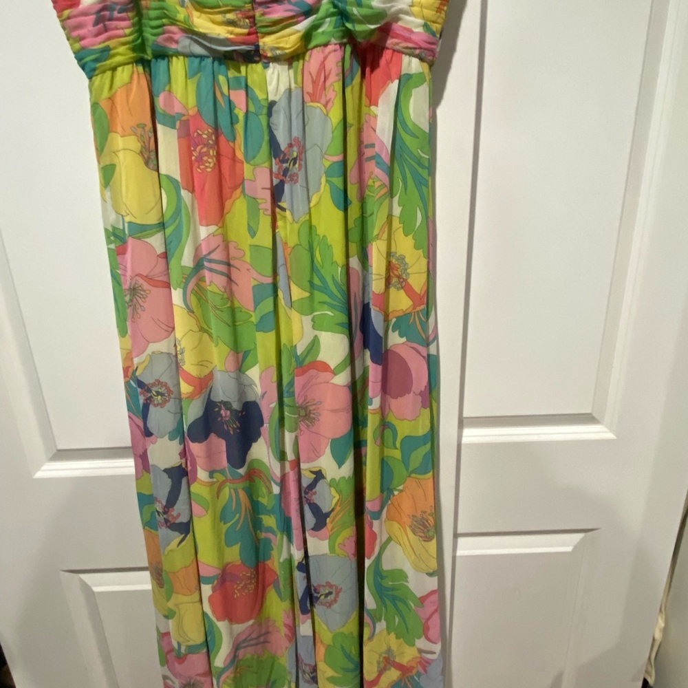 Spiegel Strapless Floral Dress - Multicolor